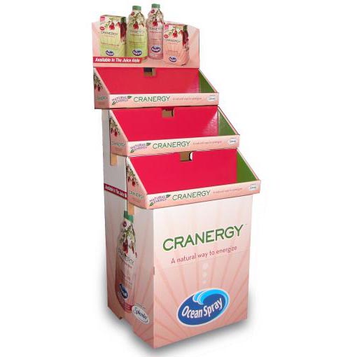 Cardboard Display Shelf for Drinks