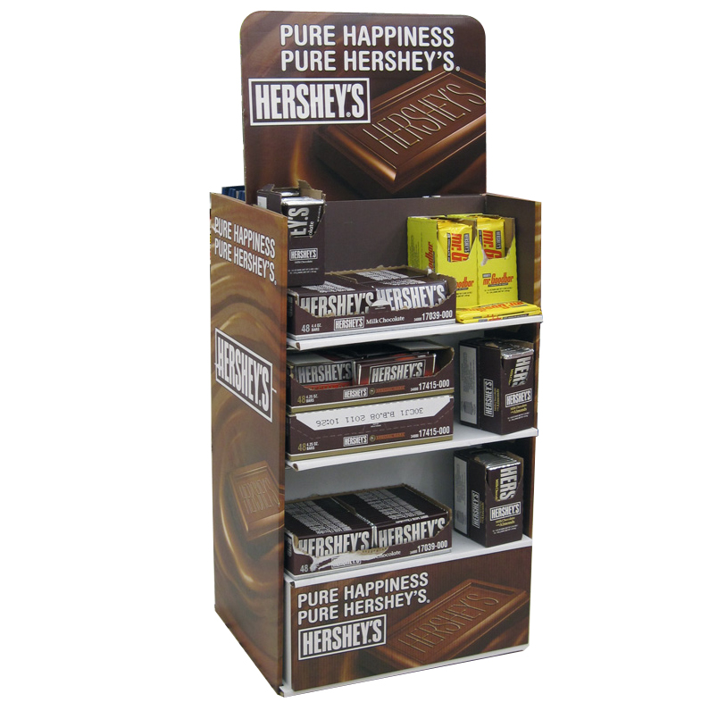 Chocolate Cardboard Floor Stand