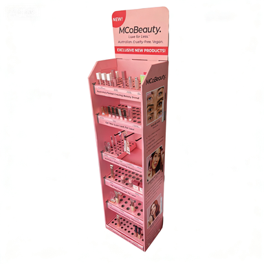Cardboard Cosmetic Floor Stand 
